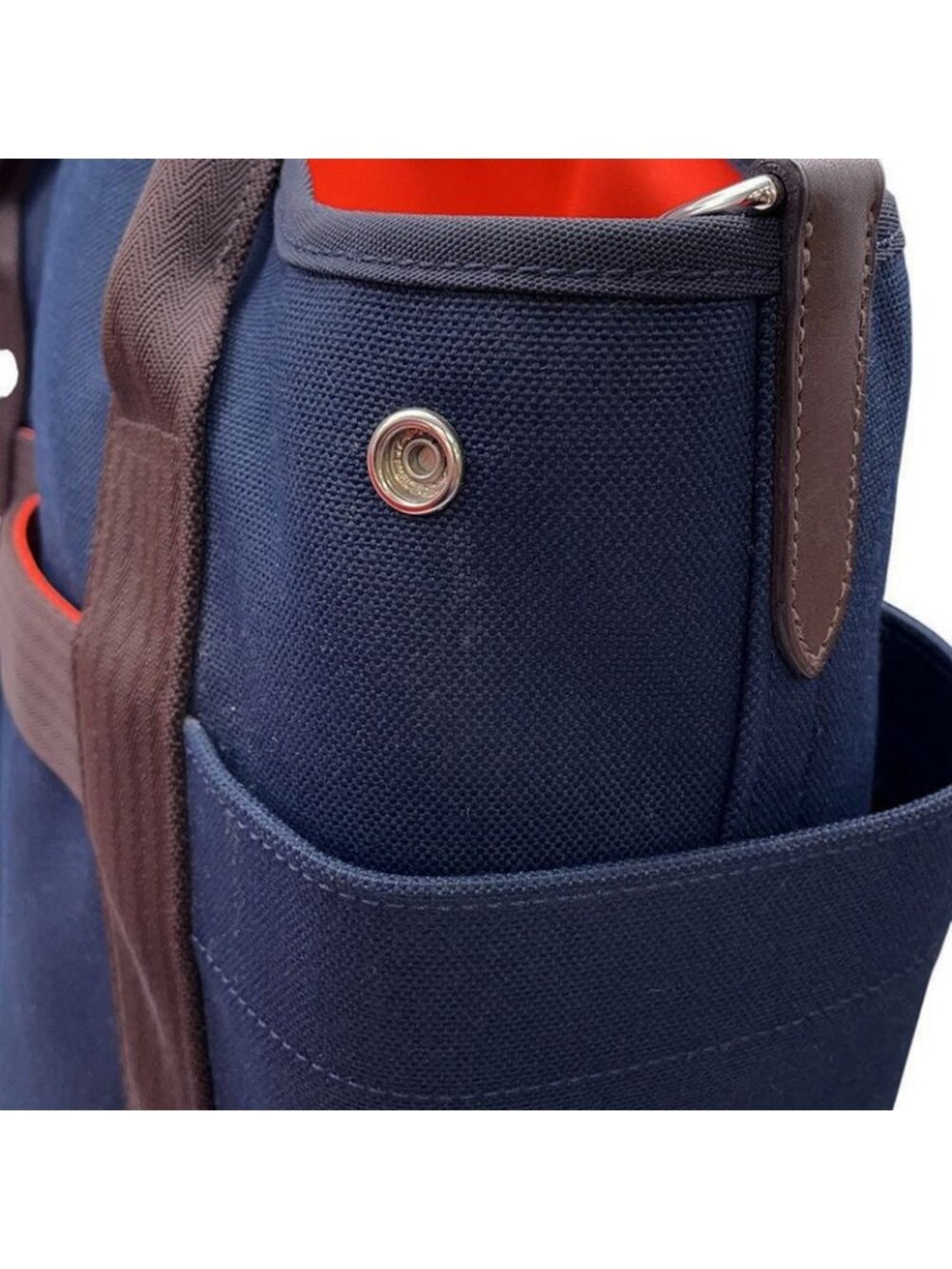★SOLD★ Hermes Sac de Pansage Groom Navy B 2-Way Pouch - Picture 8 of 10